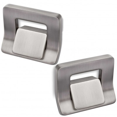 Μπούλ εξώθυρας (2Τεμάχια Ζεύγος) Convex 110mm σειρά 807 σε Ματ Νίκελ