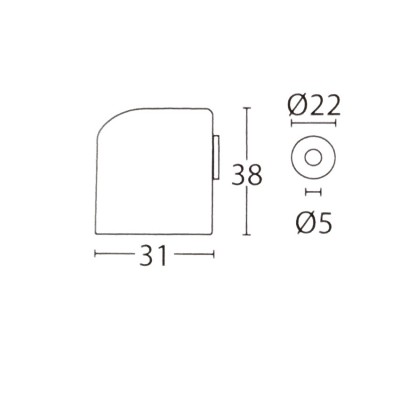 Στοπ δαπέδου με μαγνήτη Convex σειρά 1017 σε Ματ Όρο