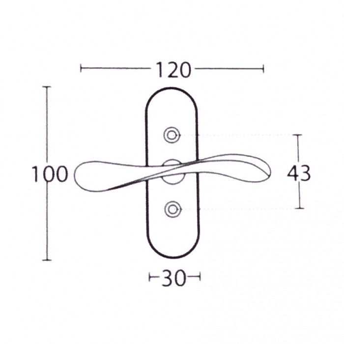 Γρυλόχερο παραθύρου Convex με χειρολαβή σειρά 425W σε Ματ Αντικέ