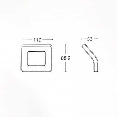Μπούλ εξώθυρας (2Τεμάχια Ζεύγος) Convex σειρά 809 110mm σε Ματ Νίκελ