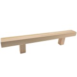 Ξύλινη Λαβή Εξώπορτας  Άβαφη απο Μασίφ Ξύλο Οξιάς Γερμανίας με Μαρκετερί απο Ιρόκο σε 5 διαστάσεις σειρά 942