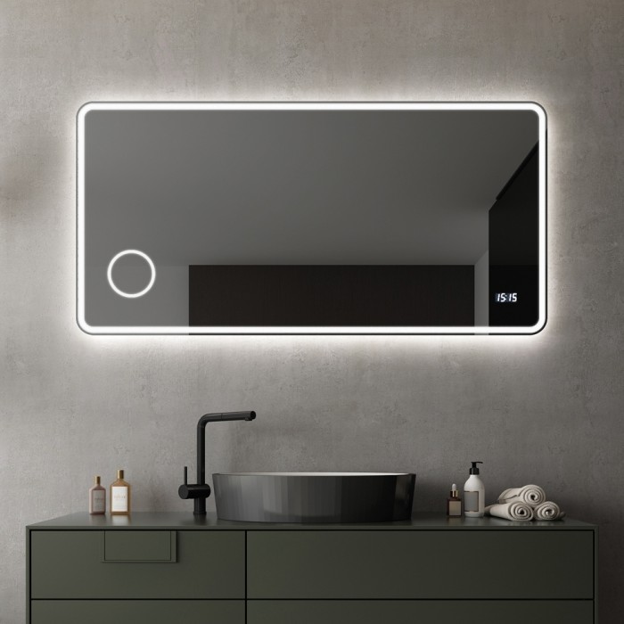 Καθρέφτης Μπάνιου Φωτιζόμενος  Cult 120x80 Luminor CUL12080