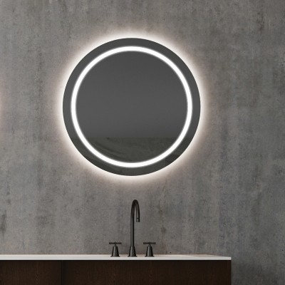 Καθρέφτης Μπάνιου Φωτιζόμενος  Polar Φ78 Luminor POL78