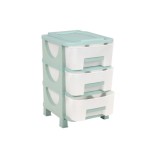 Πλαστική συρταριέρα Βέστα (Κλειστή) Homeplast με 3 κλειστά συρτάρια 0,60 Υ x 0,42 Π x 0,38 Β Βεραμάν