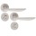 Πόμολα Mεσόπορτας Χειρολαβή με Ροζέτα Contemporary Form ILAVIO 2061 ZINC ALLOY Material NICKEL MAT 06 (2 τεμάχια Ζεύγος) με κλείστρο Wc  = 51,00€ 