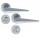 Πόμολα Mεσόπορτας Χειρολαβή με Ροζέτα Contemporary Form ILAVIO 2091 ZINC ALLOY Material CHROME MAT 17 (2 τεμάχια Ζεύγος) με κλείστρο Wc  = 65,26€ 