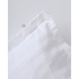 Μαξιλαροθήκη Chalet Oxford με σατινόριγο σχέδιο 50x70cm Άσπρο