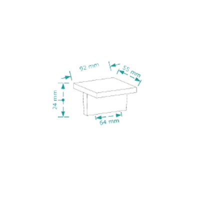 Λαβή επίπλου Cebi 2278/64 Χρώμιο (γυαλιστερό)