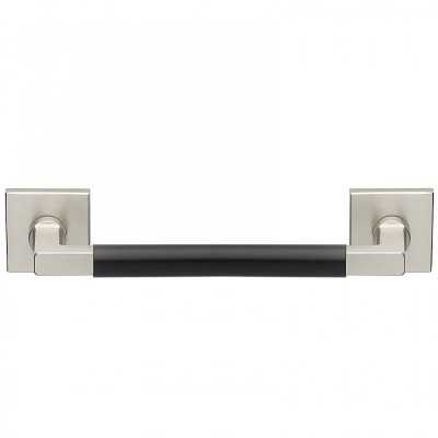 Λαβή εξώπορτας σειρά 2281 Μήκος 22.4cm Νίκελ Ματ/Μαύρο