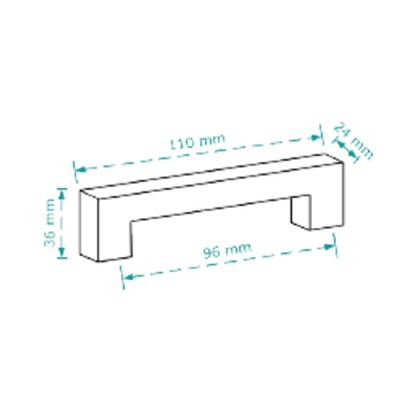 Λαβή επίπλου Cebi 2323/96 Αντικέ Ορείχαλκος-Λευκό
