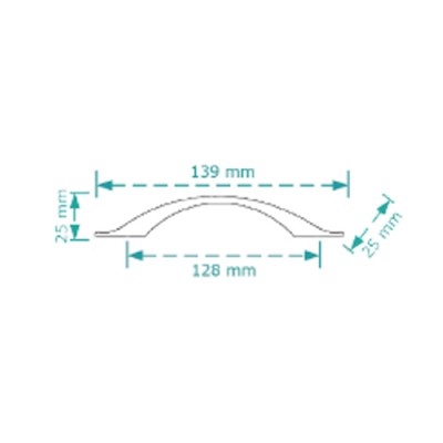 Λαβή επίπλου Cebi 2329/128 Αντικέ Ορείχαλκος