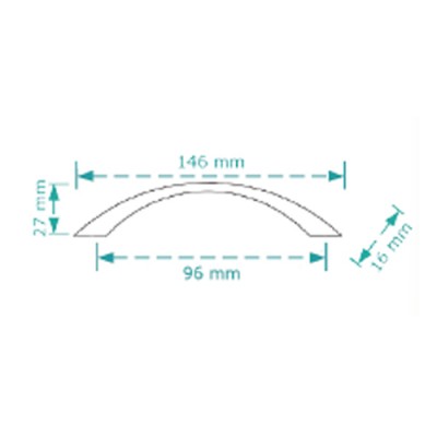 Λαβή επίπλου Cebi 2331/96 Αντικέ Ορείχαλκος-Λευκό