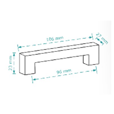 Λαβή επίπλου Cebi 2335/96 Αντικέ Ορείχαλκος-Λευκό
