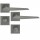 Πόμολα μεσόπορτας Χειρολαβή με Ροζέτα ILAVIO 2386 Graphite Smoked 6565 (2 τεμάχια Ζεύγος) με κλείστρο Wc  = 74,21€ 