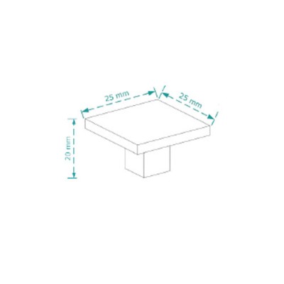 Πόμολα επίπλων Viobrass 2427CR Χρώμιο (γυαλιστερό)