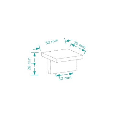 Λαβή επίπλου Cebi 2468/32 Inox matt