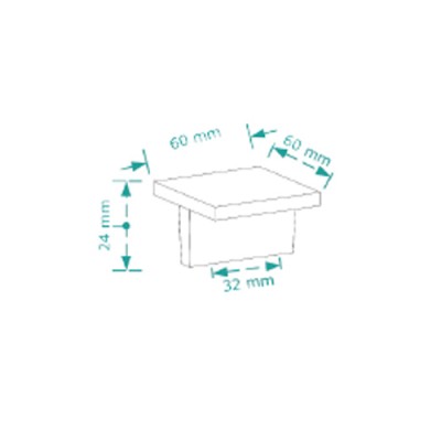 Λαβή επίπλου Cebi 2474/32 Inox matt