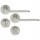 Πόμολα Mεσόπορτας Χειρολαβή με Ροζέτα ILAVIO 2631 ZINC ALLOY MATERIAL Nickel Mat 06 (2 τεμάχια Ζεύγος) με κλείστρο Wc  = 55,40€ 
