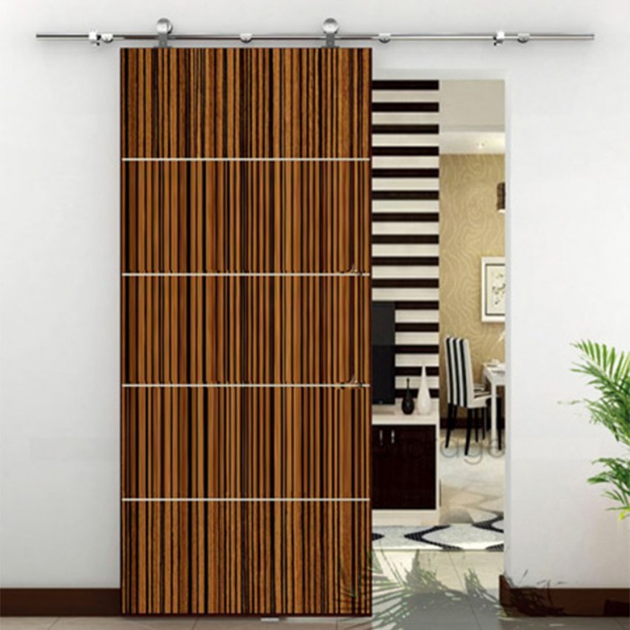 Μηχανισμός Ξύλινης Συρόμενης πόρτας για πόρτα έως 1m πλάτος με φρένο ΗΧ - 22