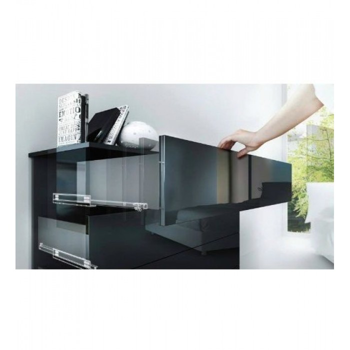 Οδηγός Κρυφός Ξύλινου Συρταριού 80% άνοιγμα Με Φρένο Blum 551H 46cm Βάθος