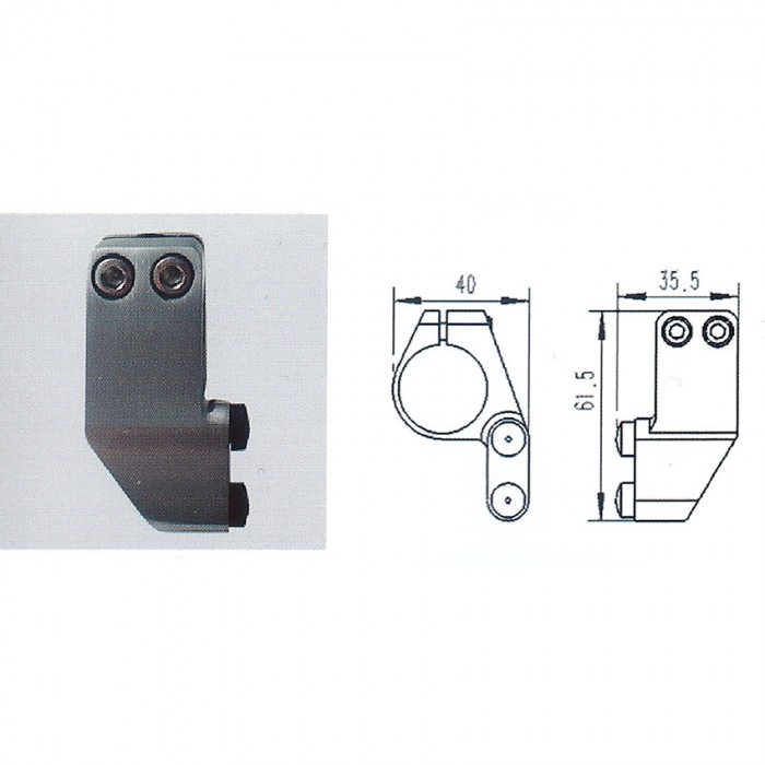 Μηχανισμός Γυάλινης Συρόμενης πόρτας με φρένο HX - 08