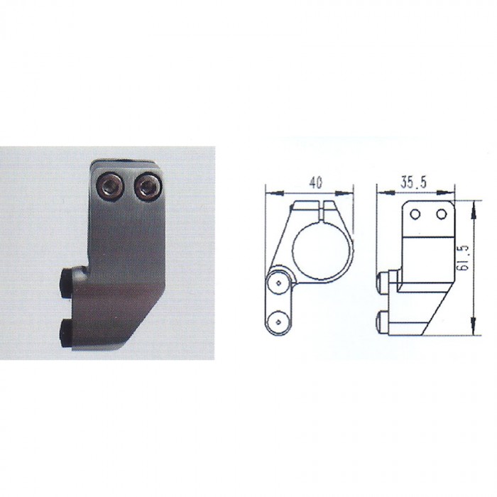 Μηχανισμός Γυάλινης Συρόμενης πόρτας με φρένο HX - 08