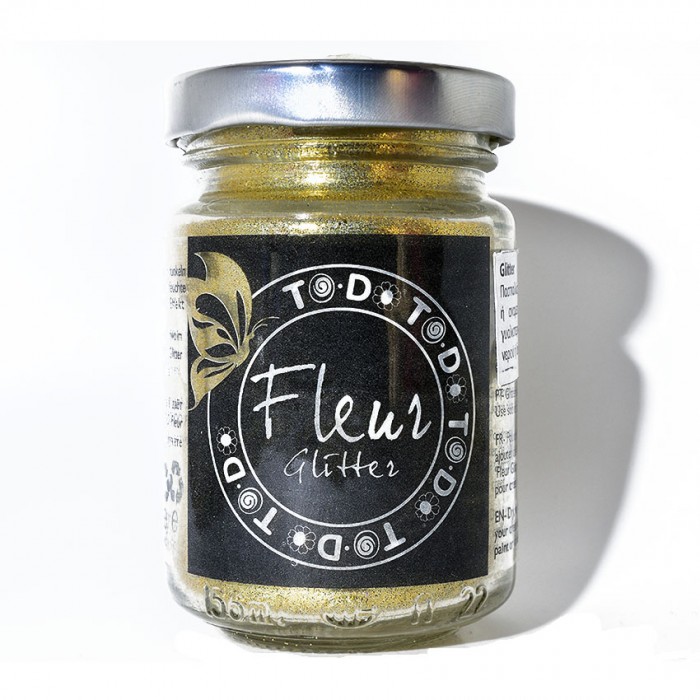 Glitter σε σκόνη για μίξη με όλα τα χρώματα και βερνίκια Fleur - Gold 90g 82251