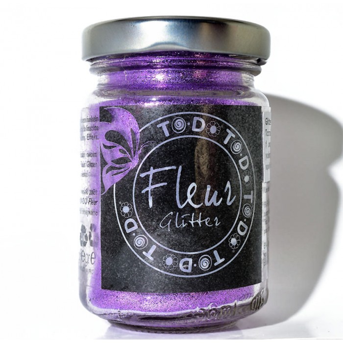 Glitter σε σκόνη για μίξη με όλα τα χρώματα και βερνίκια Fleur - Lavender 90g 82262