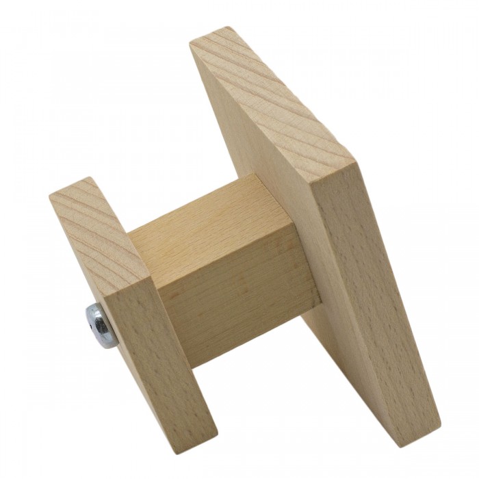 Ξύλινο Πόμολο Εξώπορτας (1Τεμάχιο)  Άβαφο απο Μασίφ Ξύλο Οξιάς Γερμανίας σειρά 1047