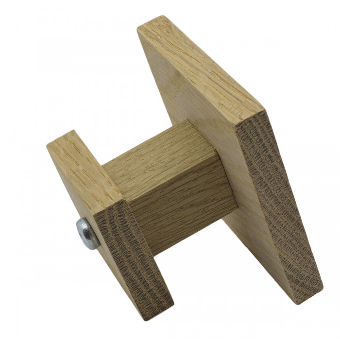 Ξύλινο Πόμολο Εξώπορτας (1Τεμάχιο)  Άβαφο απο Μασίφ Ξύλο Δρύς Πλατύβενη Βορείου Αμερικής σειρά 1047