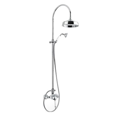 Μπαταρία Ντουζιέρας με Κολώνα Oxford Bugnatese Chrome CD6336-100