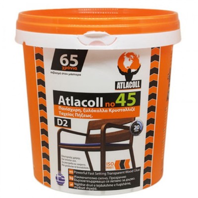Ξυλόκολλα Atlacoll Κρυσταλιζέ Νο 45 - 5kgr