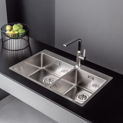 Ανοξείδωτος νεροχύτης Fortinox Squadro 29285-110 (86x50,5) 