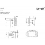 Νεροχύτης Συνθετικός Duralit KS100 (86x50) Concrete