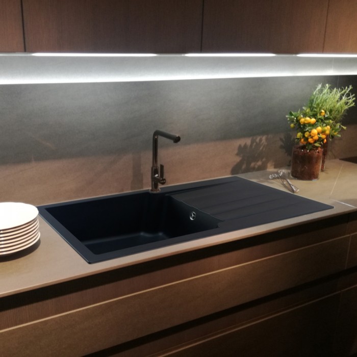 Νεροχύτης Συνθετικός Duralit KS105-500 (100x50) Beige Ένθετος Germany