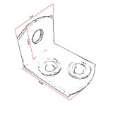 Γωνία Στήριξης 40x30 γαλβανιζέ - Στόπερ ρολλών τιμή Τεμαχίου