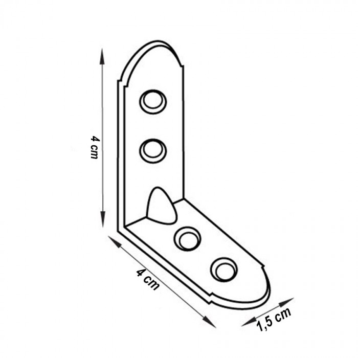 Γωνία σύνδεσης 40x40 γαλβανιζέ Τιμή τεμαχίου