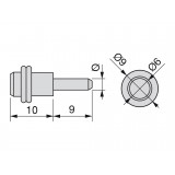 Στήριγμα γυάλινου ραφιού Μεταλλικό 80139 Τιμή τεμαχίου
