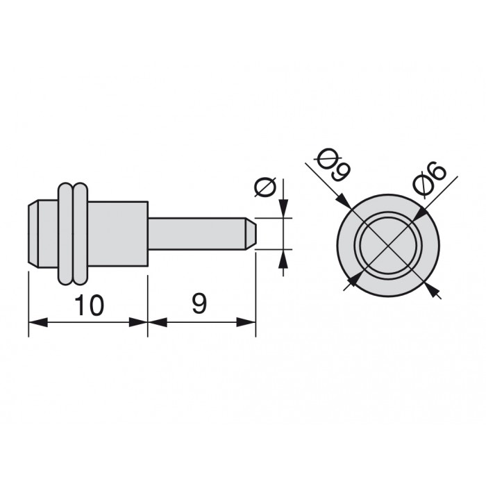 Στήριγμα γυάλινου ραφιού Μεταλλικό 80139 Τιμή τεμαχίου