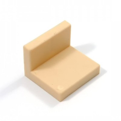 Γωνία ανάρτησης ντουλαπιών με πλαστικό κάλυμα Μπέζ Τιμή τεμαχίου