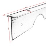 Ενωτικό πάγκων Αλουμινίου Τ 4cm x 63cm