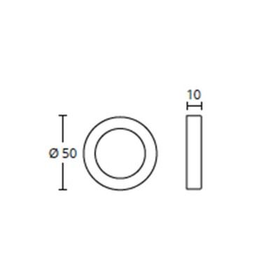 Επιστόμιο Τυφλό Convex Nο 245 σε Ματ Αντικέ