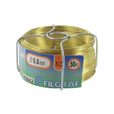 Διακοσμητικό Σύρμα Ορείχαλκου Πάχους 0,80mm 50m Filgraf Νο3 95642