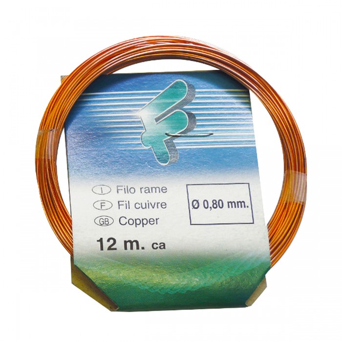 Διακοσμητικό Σύρμα Χαλκού Πάχους 0,80mm 12m Filgraf HRAM80