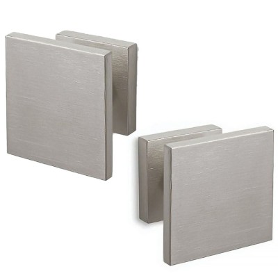 Μπούλ εξώθυρας (2τεμάχια Ζεύγος) Convex σειρά 1067 σε Ματ Νίκελ 80mm