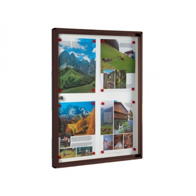 Πίνακας ανακοινώσεων 701 Μοντέλο 730mm x 550mm σε Καφέ