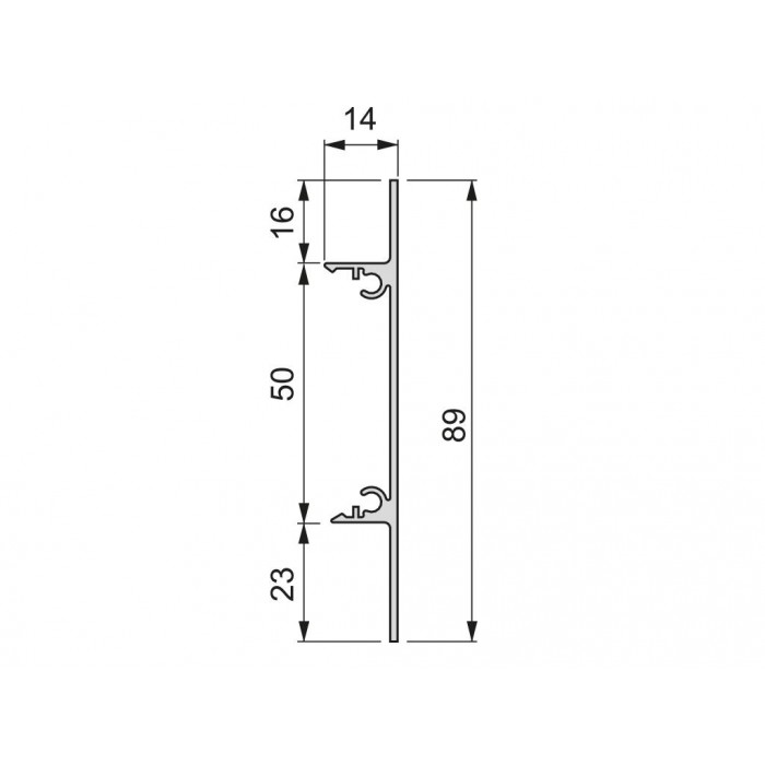 Μηχανισμός Ξύλινης Συρόμενης πόρτας για πόρτα έως 1m πλάτος με φρένο και Διακοσμητικό Καπάκι Emuca Railway