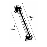 Λαβή εξώπορτας Benini Lavaredo 736 Παλαιωμένος Σίδηρος 24cm