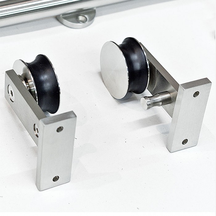 Μηχανισμός Ξύλινης Συρόμενης πόρτας για πόρτα έως 1m πλάτος με φρένο ΗΧ - 22