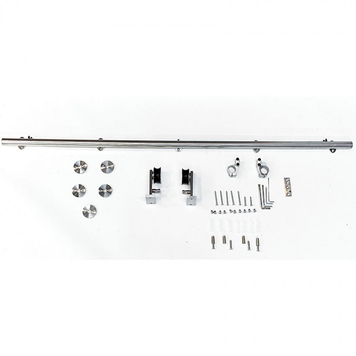 Μηχανισμός Ξύλινης Συρόμενης πόρτας για πόρτα έως 1m πλάτος με φρένο ΗΧ - 22